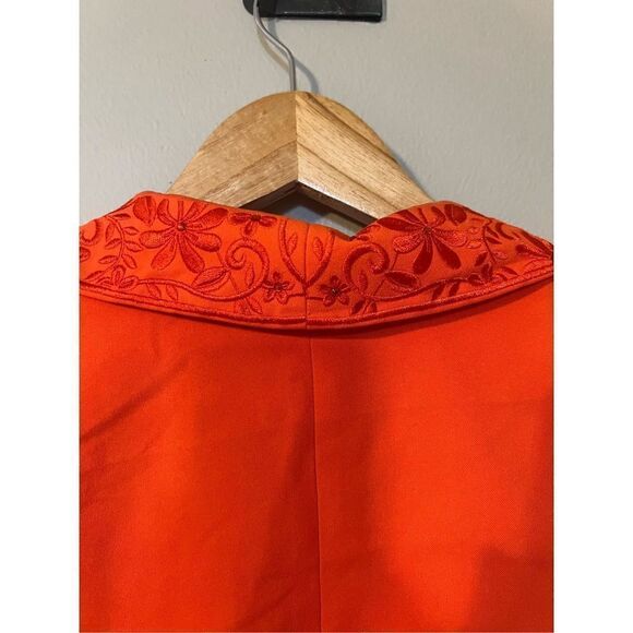 John Meyer Collection Women’s Size 24 Blazer Orange Workwear Cocktail Jacket - Picture 6 of 11